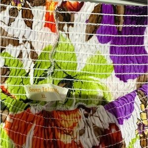 NWT, Seven Islands, XL, Maxi Skirt, colorful floral print.